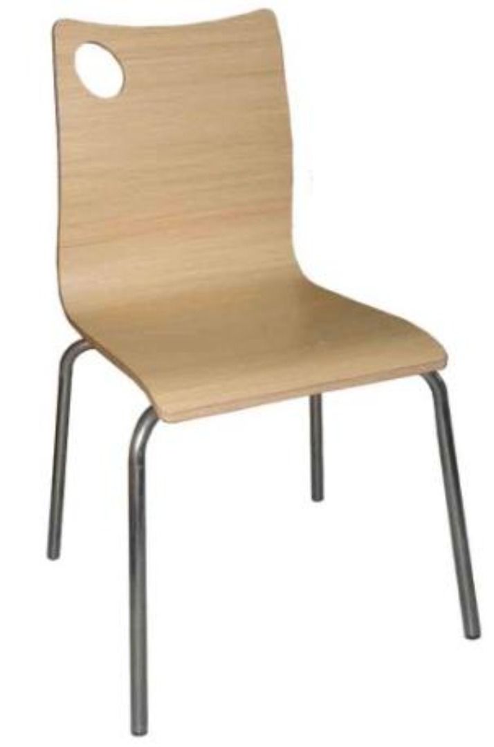 wooden staking chair STAINLESS LEGS OFFICE PARTITITON, Furniture