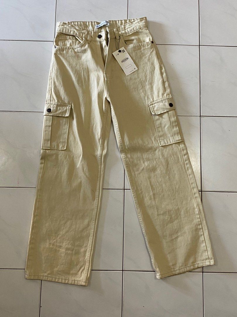 Zara cargo jeans skinny pants, Women's Fashion, Bottoms, Jeans & Leggings  on Carousell