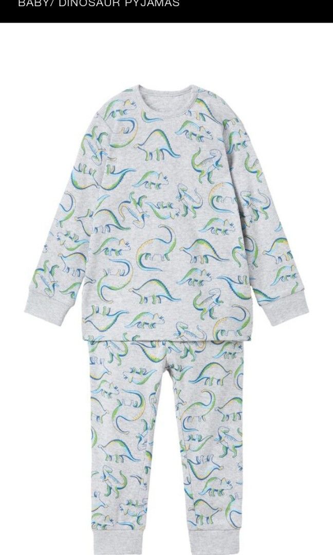 Zara Dinosaur Pyjamas Babies Kids Babies Kids Fashion on Carousell