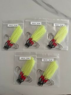 Slow Jig Jigging Assist Hooks Mata Kail x 3 Pcs , x 5 Pcs, Sports  Equipment, Exercise & Fitness, Toning & Stretching Accessories on Carousell