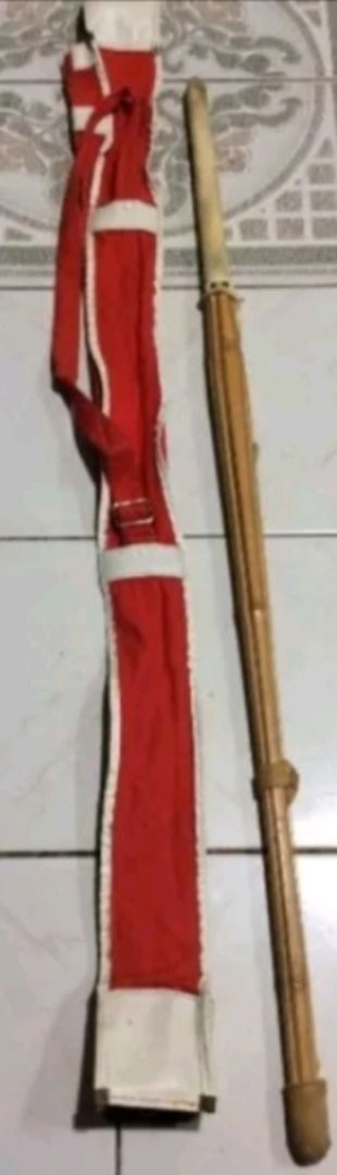 110cm Kendo Shinai Japanese Training Practice Sword Bamboo Stick Kendo with bag