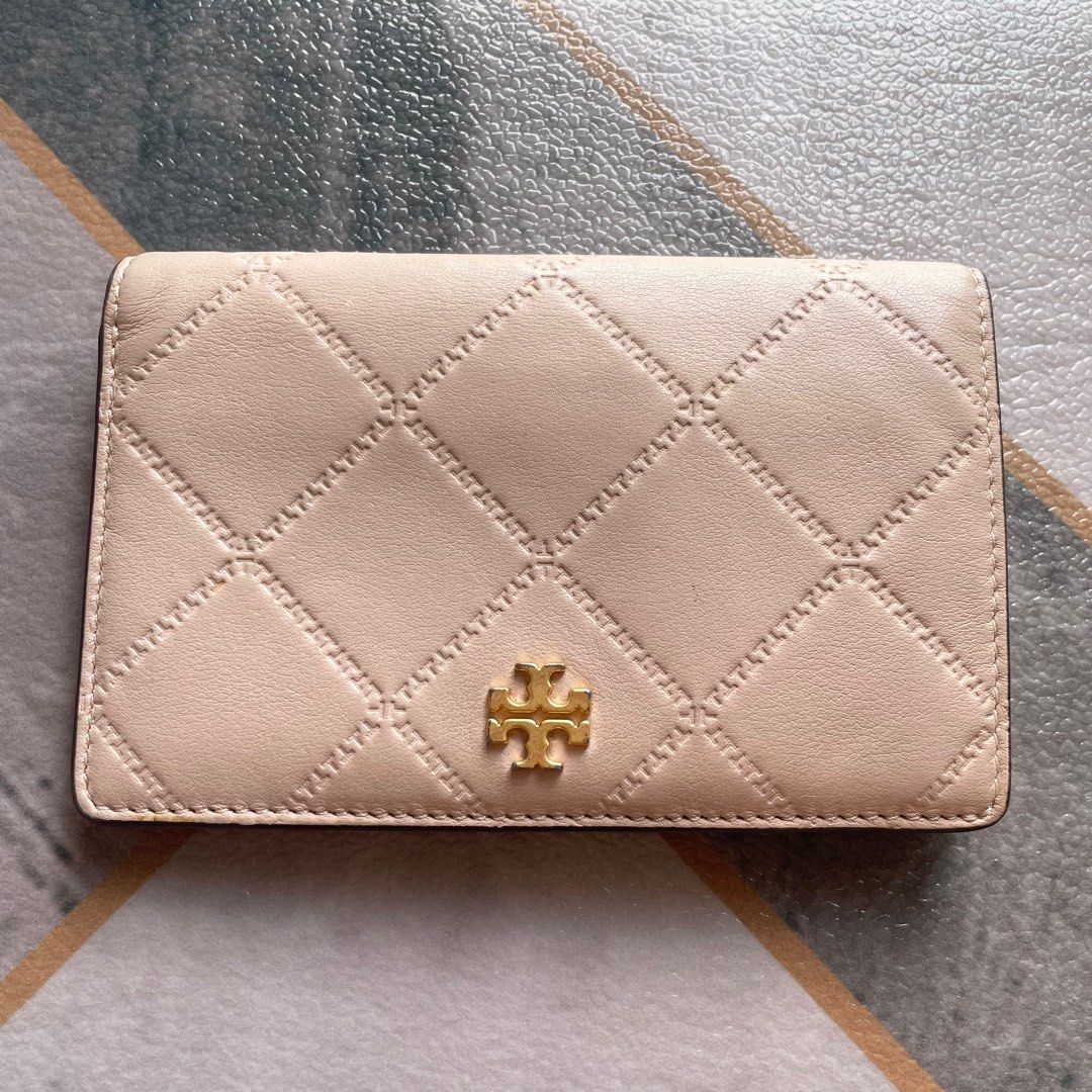 39960 Tory Burch GEORGIA SLIM MEDIUM WALLET SHELL PINK