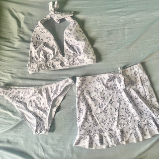 3 piece - Bikini Swimsuit and Beach Skirt