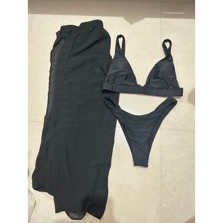 3-pc Swimsuit Black (Small)