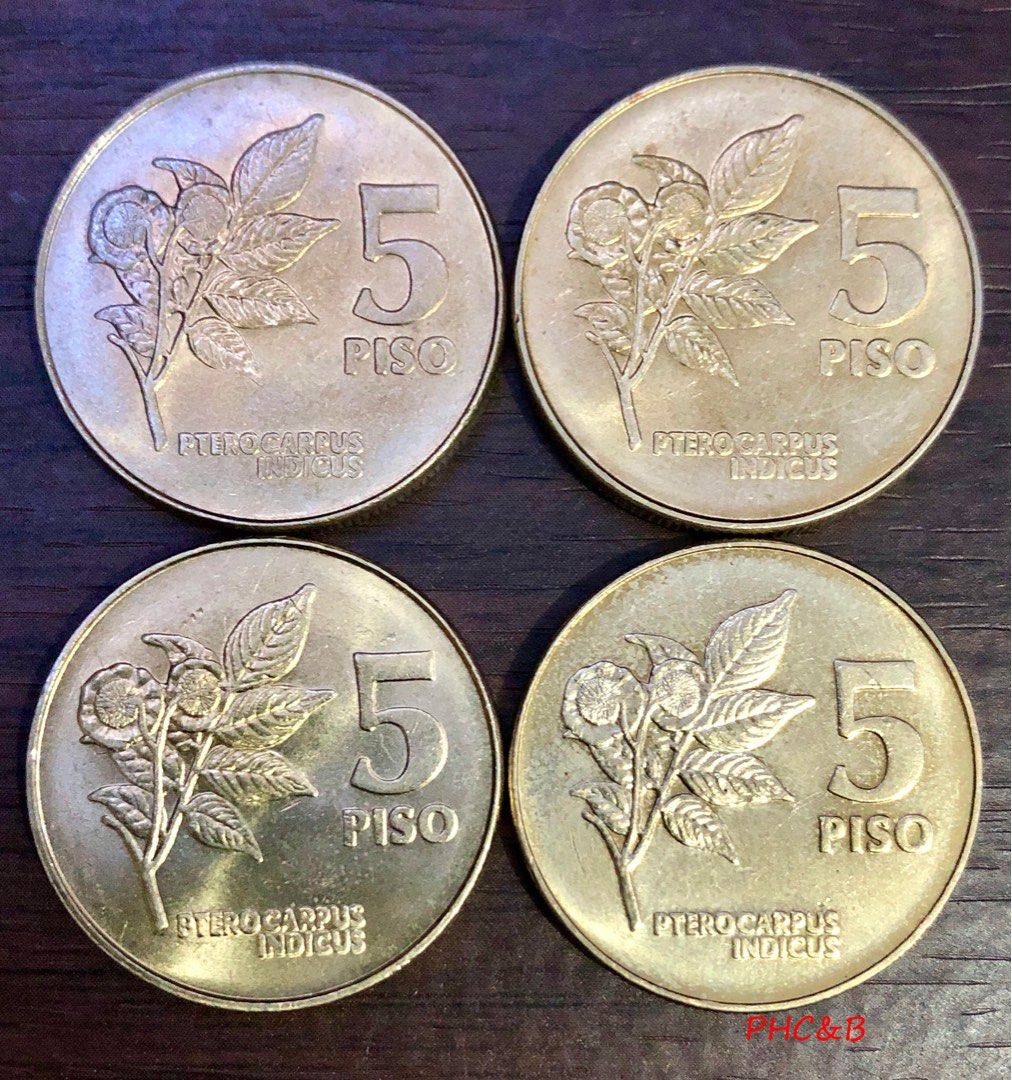 5 Piso - Improved Flora & Fauna (Category: Currency) located in Valenzuela. Submitted by phcoins.banknotes08 (Listing ID 1294714762, Image 2). Description: 5 Piso - Improved Flora & Fauna Unc-EF Grade ₱250 each Available Year: 1991 - 4pcs 1992 - 4pcs 1993 - 4pcs 1994 - 4pcs.