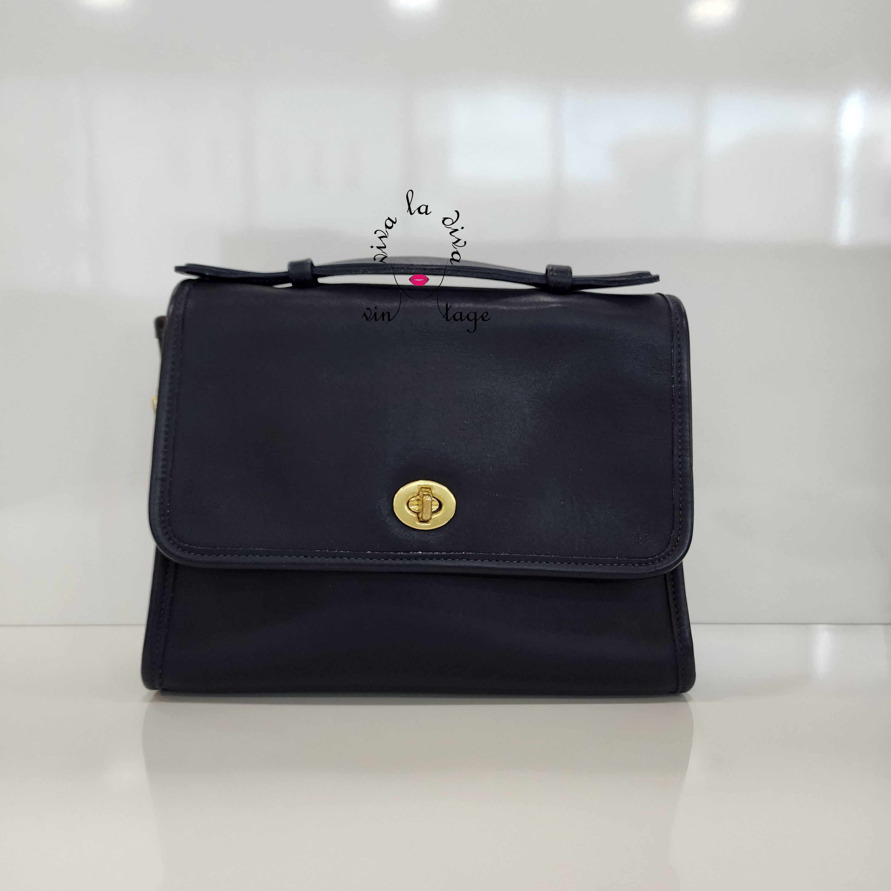 90s Vintage COACH Original COURT BAG 9870 MIDNIGHT BLUE Costa Rica BRAND NEW Luxury Bags Wallets on Carousell
