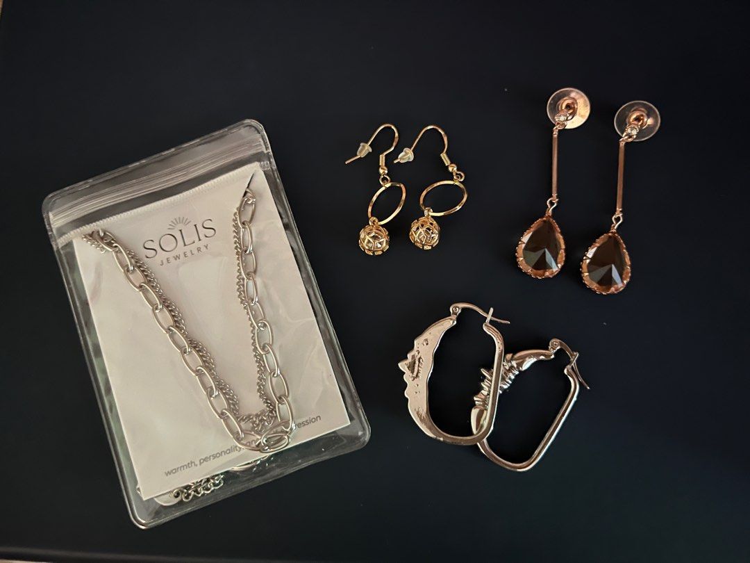 925 Silver Hypoallergenic Earrings Necklace