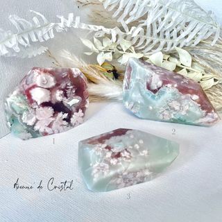 綠櫻花瑪瑙隨形 Sakura Agate Freeform for Emotional healing64220305061890110