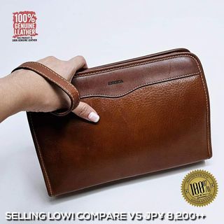 💯% Authentic EROICA®️ Genuine Leather "Convertible" Business/Executive Clutch to Wristlet UNISEX Bag (Detachable Wristlet)