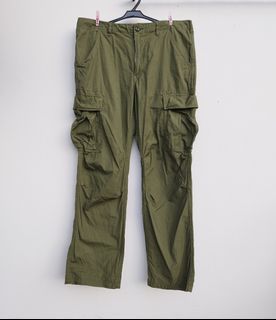AVIREX Japan US Army Military Jungle Fatigue Trousers Cargo OG 107 Rip Stop Ripstop Balloon Parachute Pants