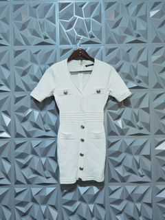 Balmain white dress
