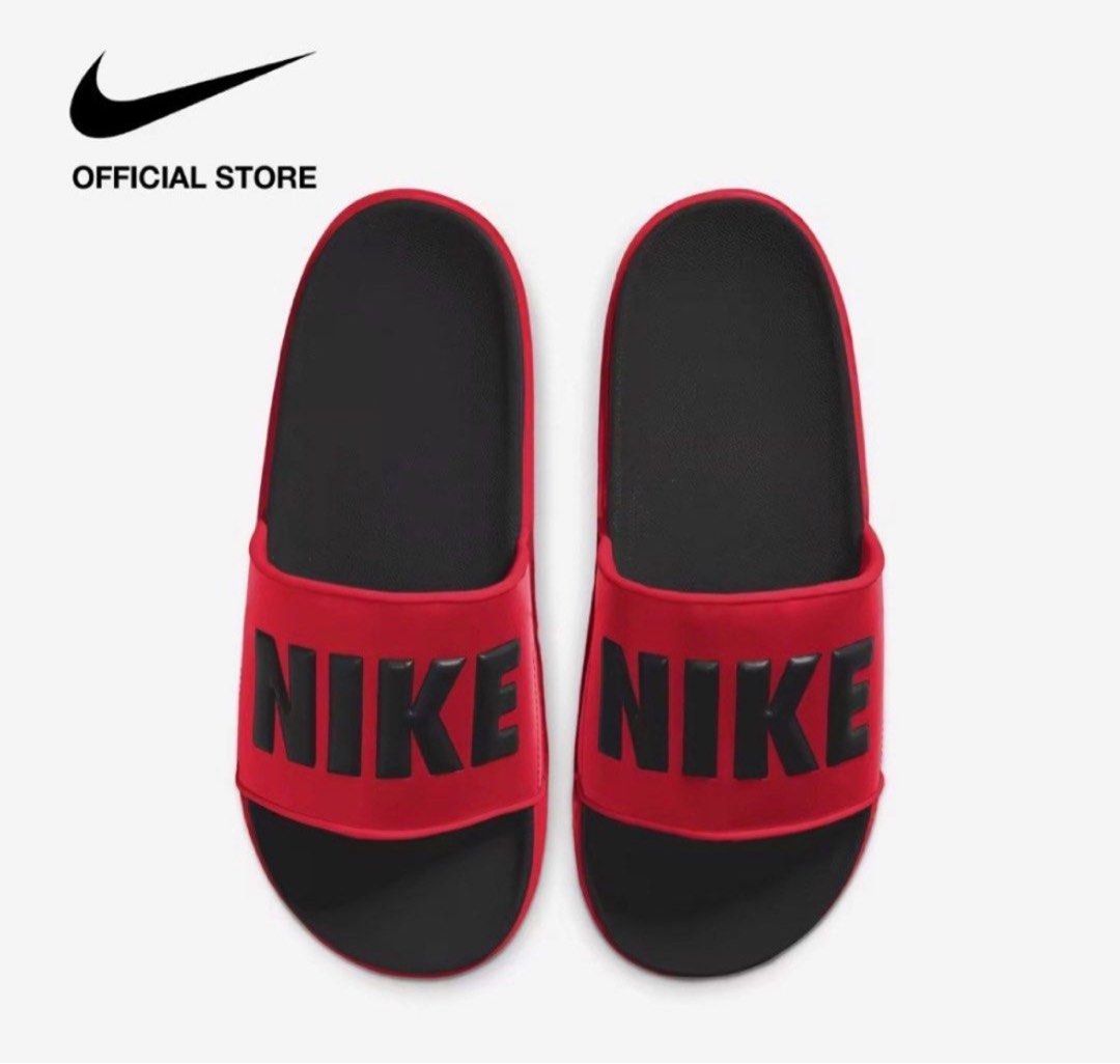 BNIB Nike Offcourt Duo Slides Red Men s Fashion Footwear Flipflops and Slides on Carousell
