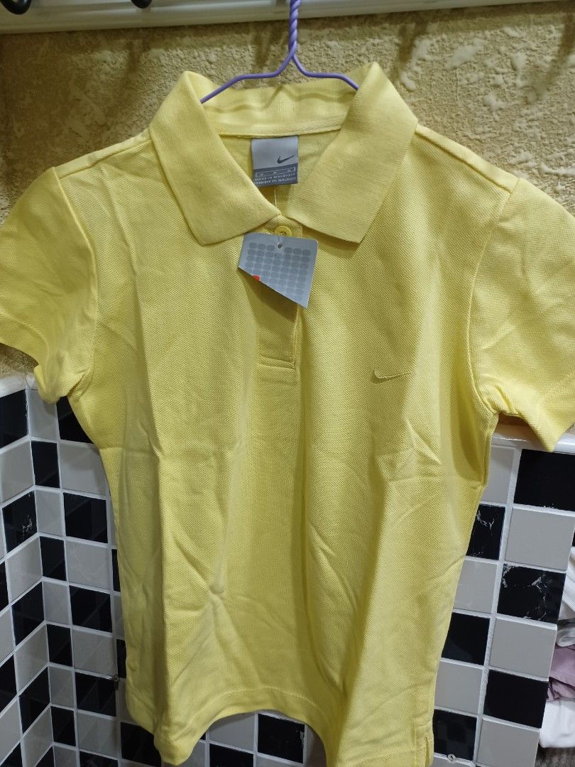 nike polo yellow