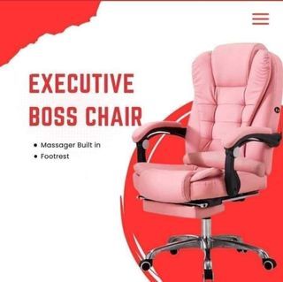 Boss Chair with Massager and Footrest