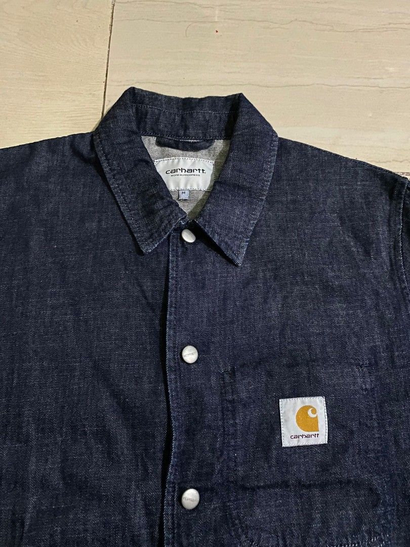 Carhartt wip denim coach jacket new arrivals