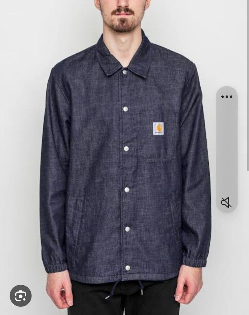 Carhartt wip denim coach jacket new arrivals