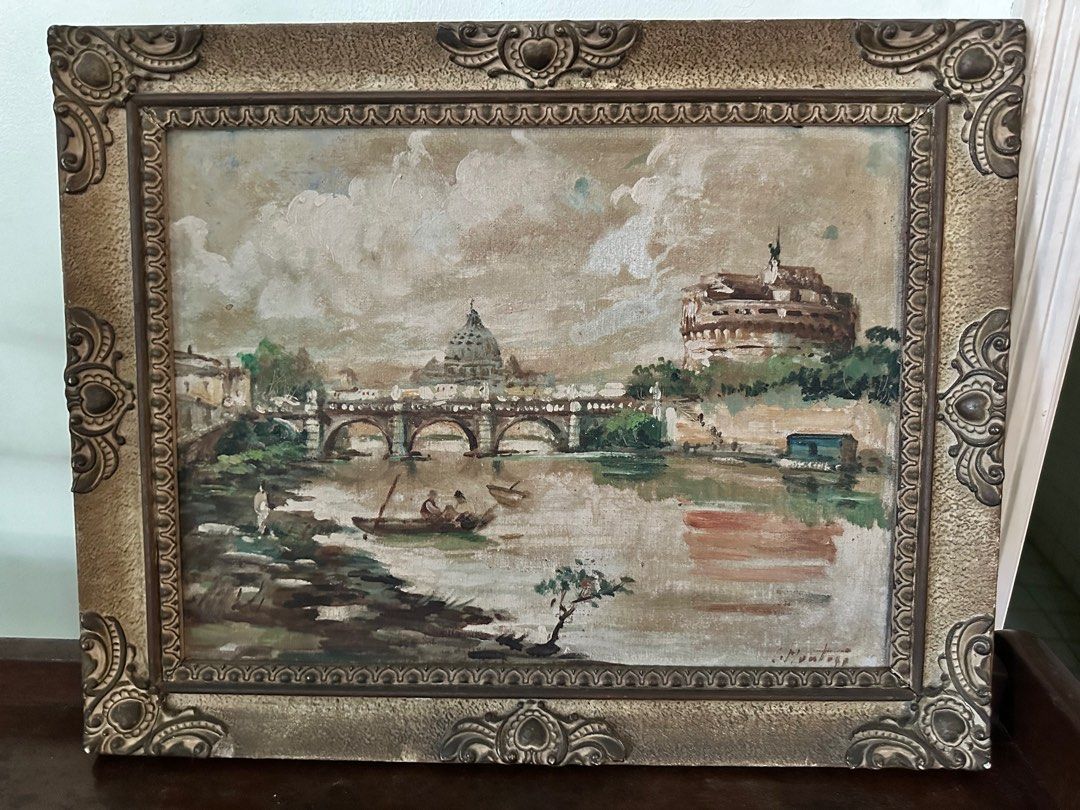 Ceramic frame painting (Category: Frames & Pictures) located in Pasig City. Submitted by gigrojas7 (Listing ID 1294659132, Image 3). Description: Lowered price from 8k Ceramic frame Size 50cm x 40cm by Montoya No COA Pick up/freight c/o buyer .