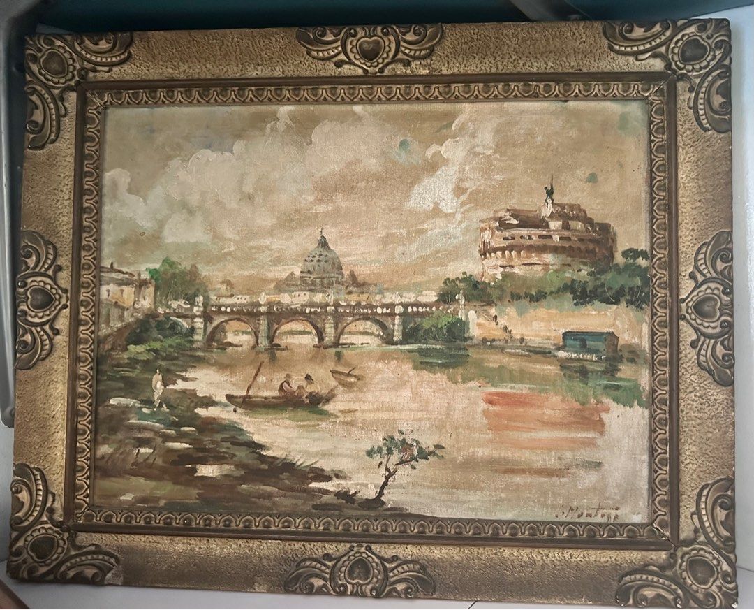 Ceramic frame painting (Category: Frames & Pictures) located in Pasig City. Submitted by gigrojas7 (Listing ID 1294659132, Image 1). Description: Lowered price from 8k Ceramic frame Size 50cm x 40cm by Montoya No COA Pick up/freight c/o buyer .