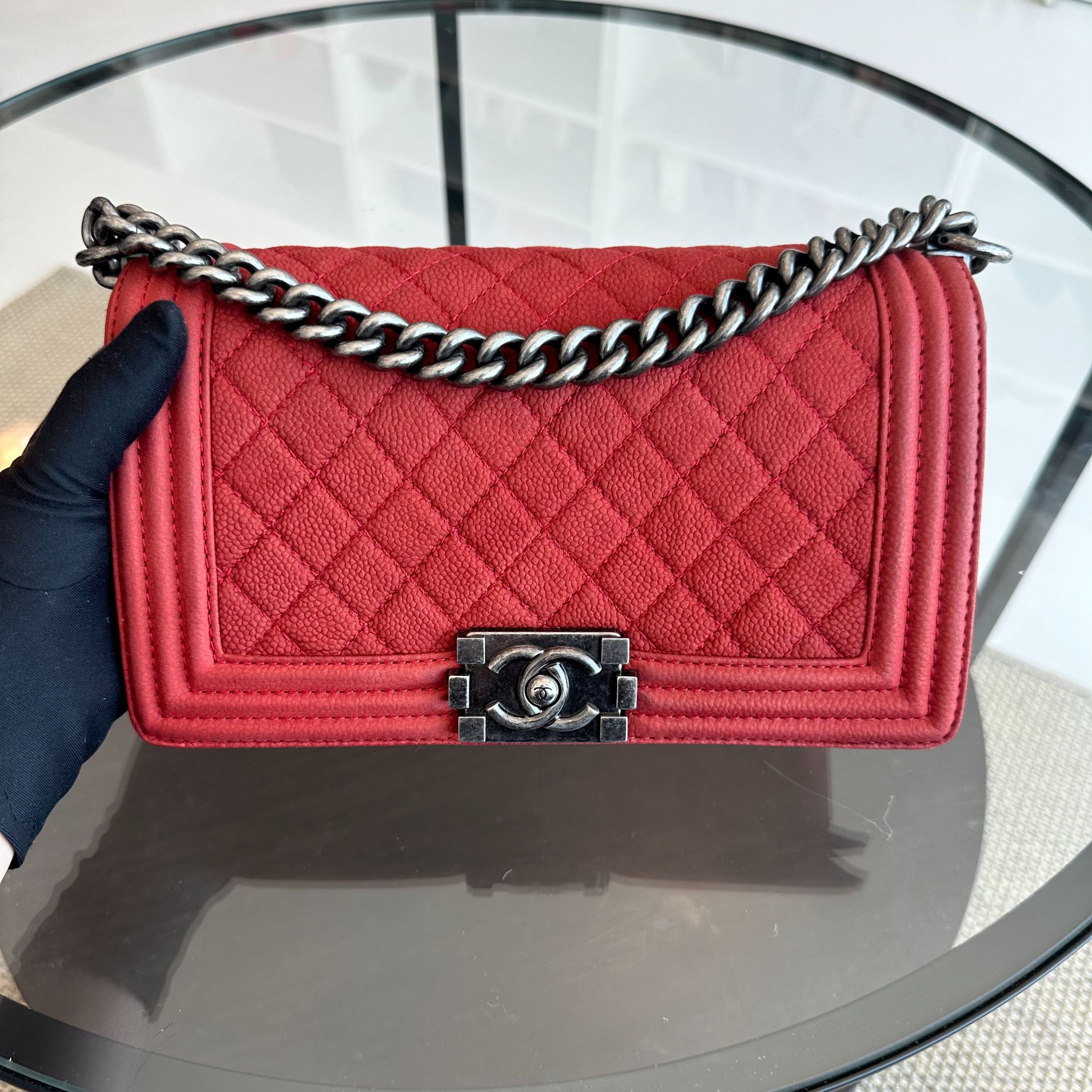 Chanel boy 10 caviar 2018 on sale