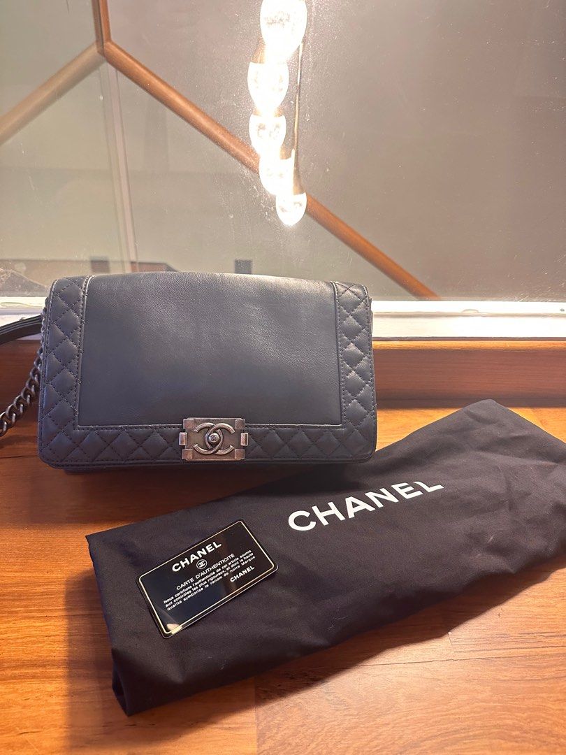 CHANEL Medium Reverso Boy with Ruthenium Hardware Luxury Bags Wallets on Carousell