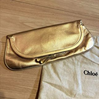 Clutch bag champagne gold