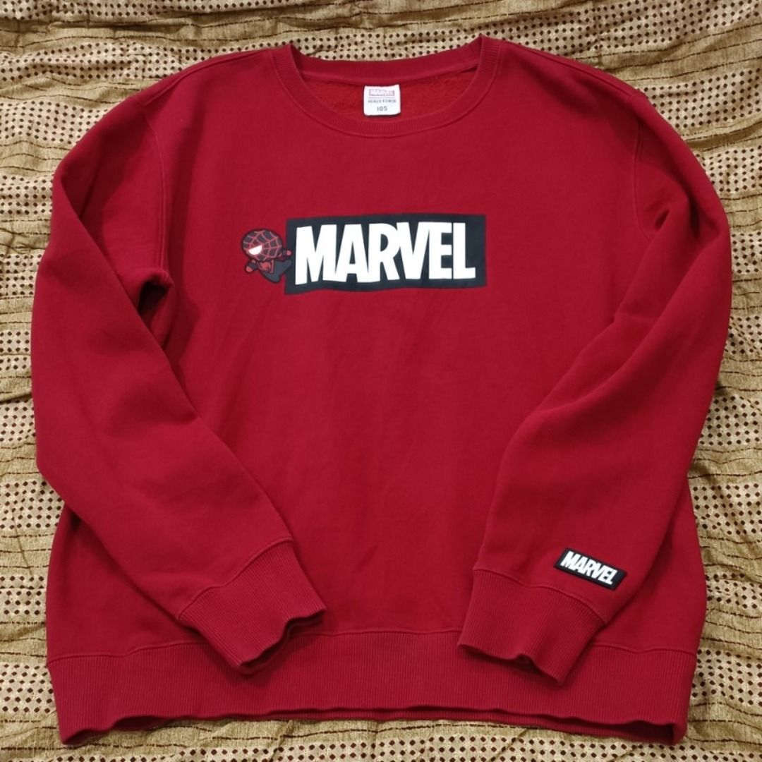 crewneck marvel by Henus edwin Fesyen Pria Pakaian Baju Luaran di Carousell