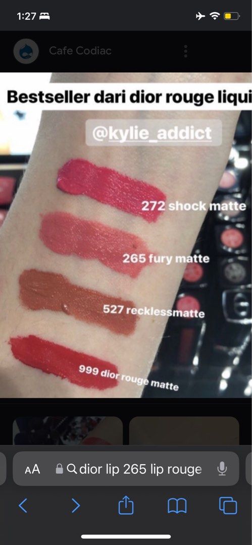 Dior rouge liquid lip cream
