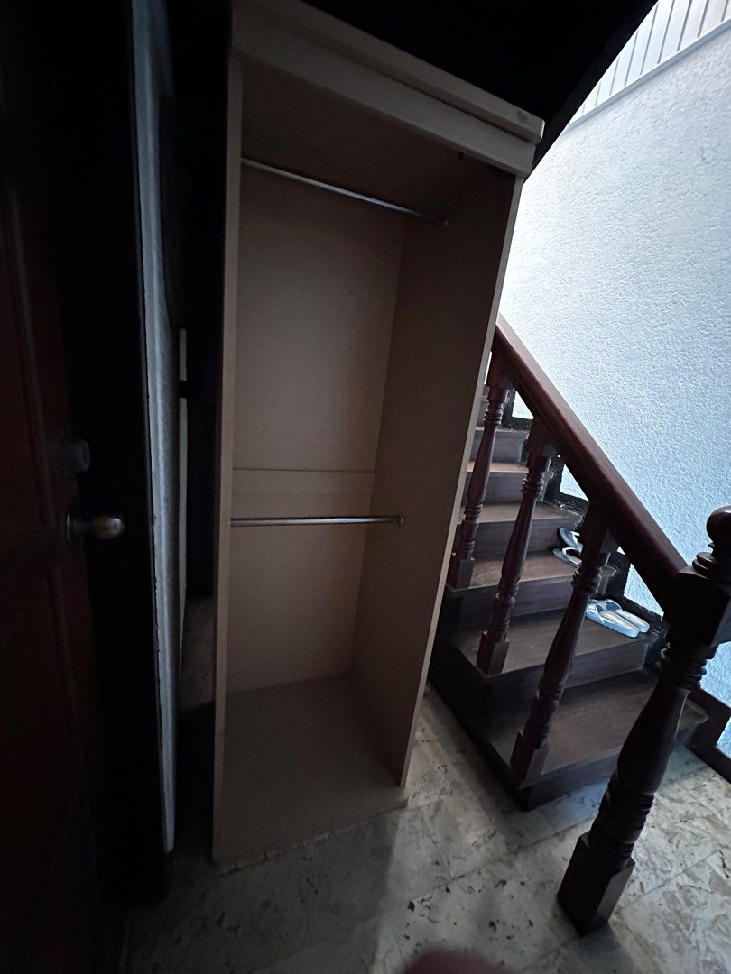 [FREE MM SHIP OCT] Double Clothes Rack Wardrobe Open Cabinet w ...