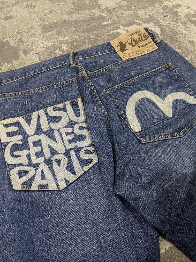 evisu genes paris france selvedge, Men