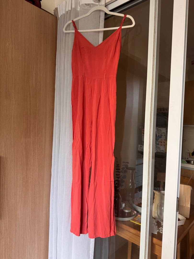 Forever 21 orange jumpsuit Women s Fashion Dresses Sets Jumpsuits on Carousell