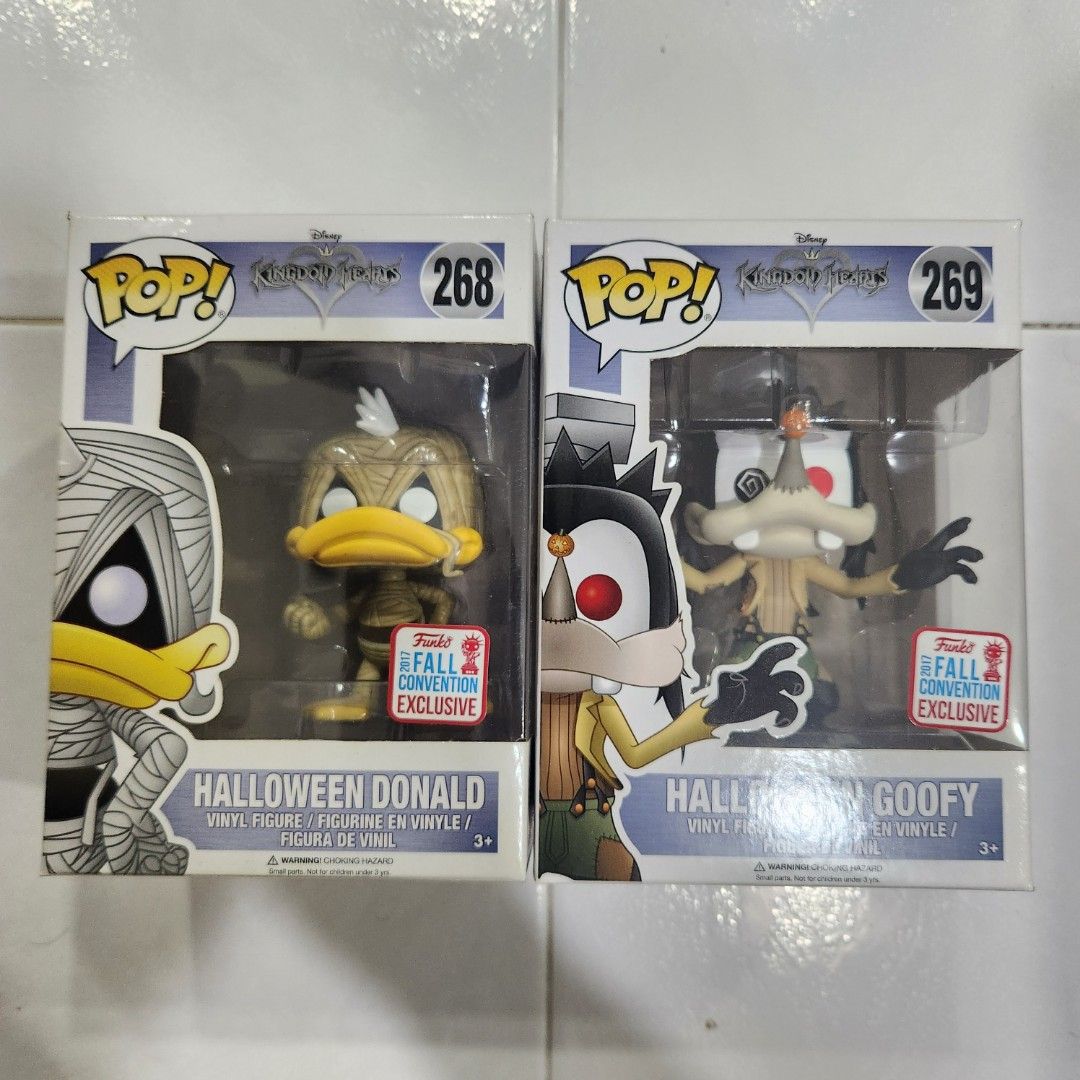 Funko Pop Kingdom Hearts Halloween Donald Goofy Lot NYCC 2017