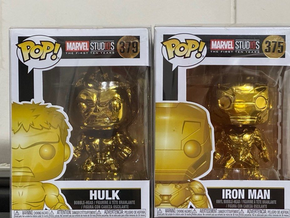 Funko Pop Marvel Gold Chrome Series Iron Man 375 Hobbies