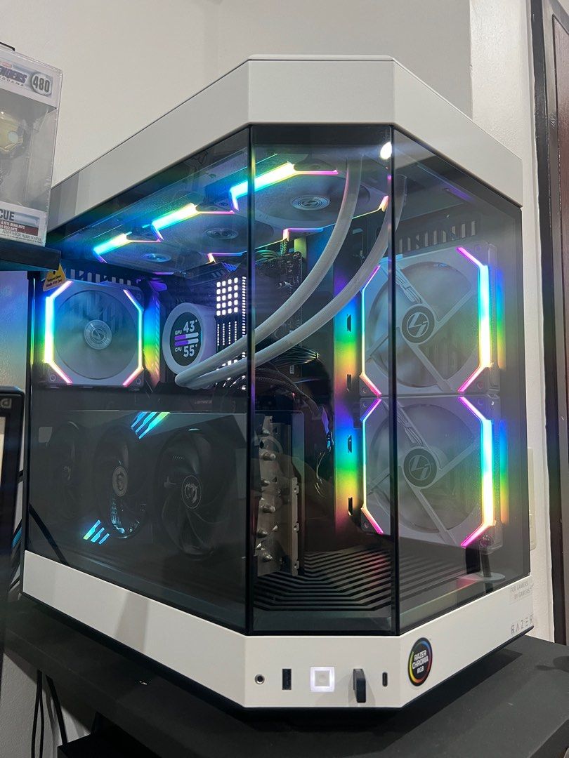 Gaming Desktop (Hyte Y60 Case with 4080 GPU) (Category: Desktops) located in Carmona. Submitted by tonton123456h (Listing ID 1294789390, Image 1). Description: Motherboard: MSI MAG X570S Tomahawk Max WIFI CPU: AMD Ryzen 9 5900X 12-Core Processor GPU: MSI NVidia GeForce RTX 4080 16GB Gaming X Trio RAM: Corsair Dominator Platinum RGB 32GB (4x8GB) DDR 4 DRAI Power Supply: Coolermaster MWE Gold V2 Full Modular 850W Entry Level 80 Plus Gold Storage SS