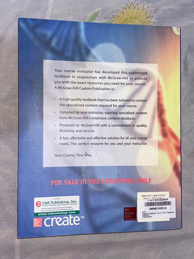 GENERAL CHEMISTRY 1 & 2 (Category: Textbooks) located in Cavite. Submitted by nnyyxx.m (Listing ID 1294737736, Image 2). Description: Price is negotiable if you buy other books from my profile Has minimal highlights and annotations.