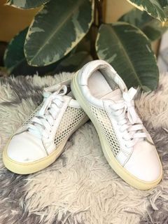 GIVENCHY PARIS mesh white leather sneakers