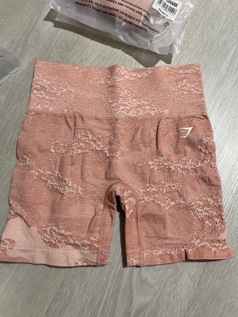 Adapt Camo Seamless Shorts Misty Pink/Hazy Pink - Gymshark