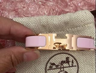 Hermes Clic H bracelet Light Pink