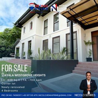 House & Lot For Sale Ayala Westgrove Heights