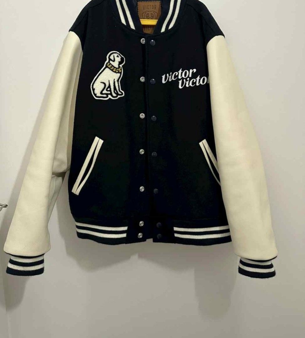 Human Made "Victor Victor" Varsity Jacket (Category: Coats, Jackets and Outerwear) located in Taguig. Submitted by stryan (Listing ID 1290457393, Image 1). Description: Market price for this ranges from 120k to 360k right now depends on the condition. Condition: 10/10 no isssues, no stain, no known flaws. Asking price: 37k, I got this appraised and for its condition it costs 325k. Chest:58.4 cm Length:68.6 cm Shoulders:48.3 cm Sleeves Length:63.5