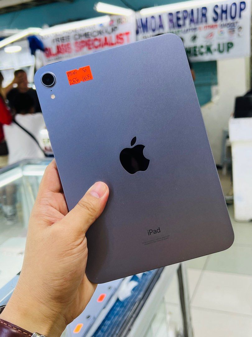 iPad Mini 6 256GB Wifi Only 100%smooth No issues (Category: iPad) located in San Juan City. Submitted by saabangadgetshop (Listing ID 1294653628, Image 1). Description: Onhand | Pre-owned iPad Mini 6 256GB Wifi Only NTC APPROVED NO HIDDEN ISSUES NO HISTORY OF REPAIR 99%Smooth TEST TO SAWA RESET ALL YOU WANT NOT REFURBISHED AUTHENTIC PHONE ALL WORKING FREE 3uTools 🖥️ 🆓Freebies ✅Adaptor w/cable ✅Case ✅Tempered Mode of Payment : ⬇️ ▪️Cash ▪️Bank T