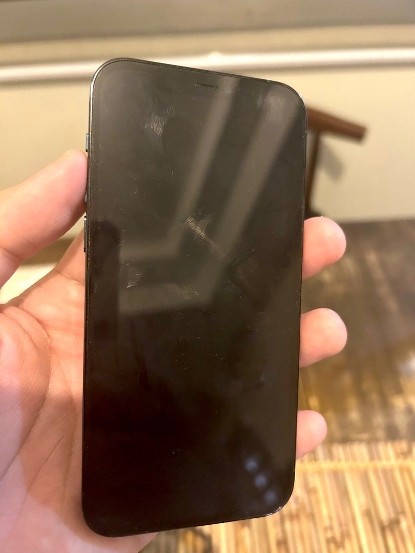 Iphone 12 pro 256gb globelock (Category: iPhone 12 Series) located in Pasig City. Submitted by macmj (Listing ID 1294761095, Image 3). Description: Repriced! 21k na lang! For sale: iphone 12 pro 256gb Pacific blue No history of repair Face id working True tone working Smooth Original box included Used by my son Batt health 78% Rfs: upgrade to 14 pro max. Loc: Marikina Height/Meralco Ortogas.