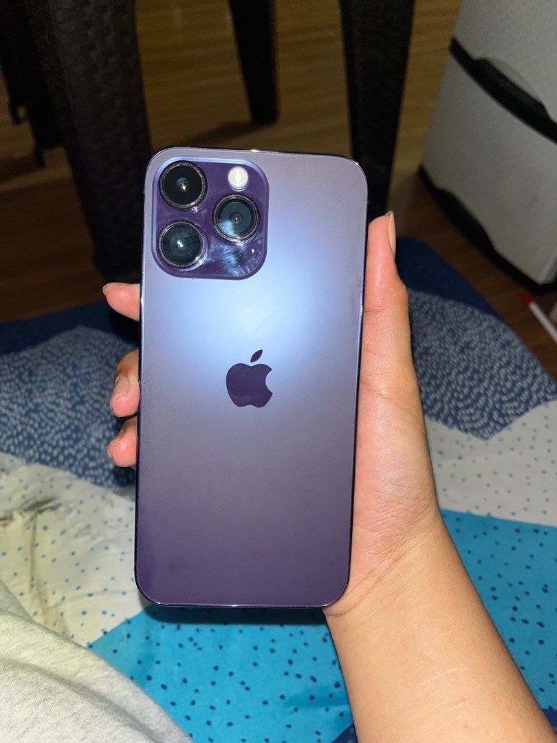 iPhone 14promax 128gb FU (Category: iPhone 14 Series) located in Quezon City. Submitted by frtzann15 (Listing ID 1294793625, Image 1). Description: iPhone 14promax 128gb Factory Unlocked Face ID & Truetone Working No Sim Restriction US VARIANT NO ISSUE!! 93% Battery Health Almost Brandnew FIXED PRICE UNIT AND CHARGER ONLY.
