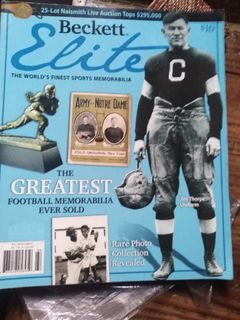 Jim Thorpe cover Beckett elite collectibles magazine