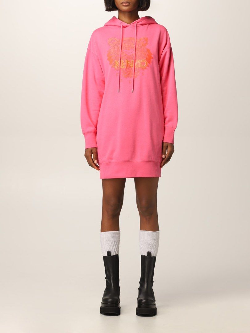 Kenzo Hoodie Dress Fesyen Wanita Pakaian Wanita Gaun Rok di Carousell