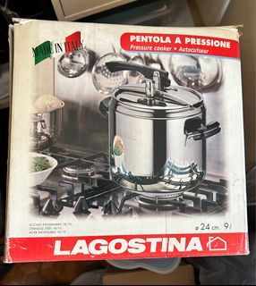 Lagostina Pressure Cooker 24cm 9L Brand New Made in Italy