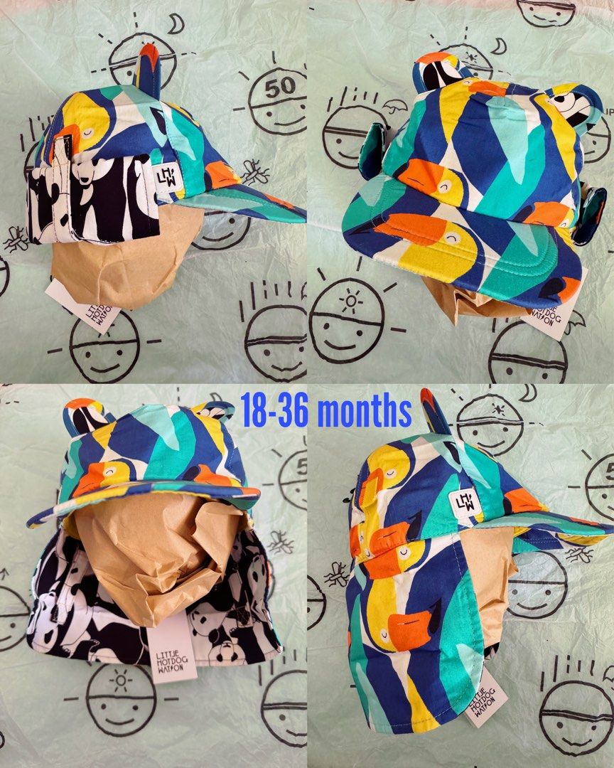 Little Hotdog Watson sun hats (18-36 months), Babies & Kids, Babies & Kids  Fashion on Carousell