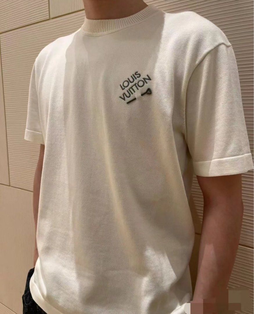 Louis Vuitton Virgil Abloh Pin Knit Shirt Embroidery Men