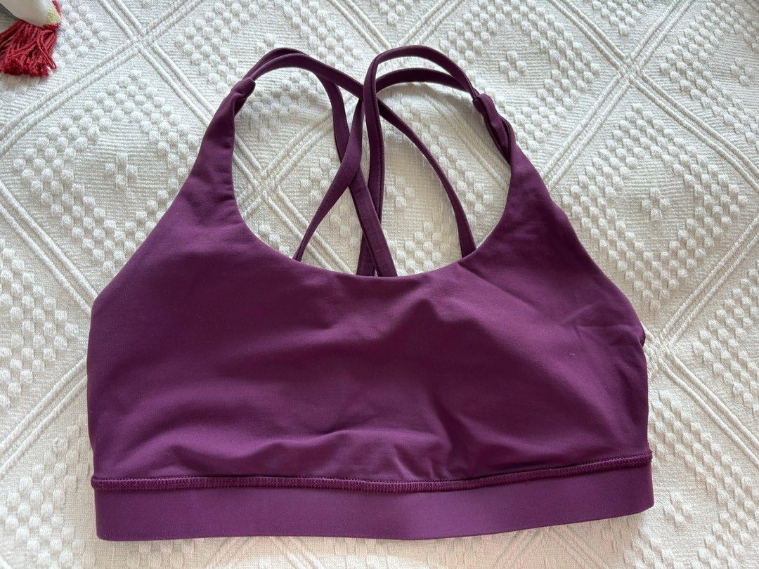 Lululemon Intrinsic bra size 6 windy bloom regal plum, Women's Fashion,  Activewear on Carousell