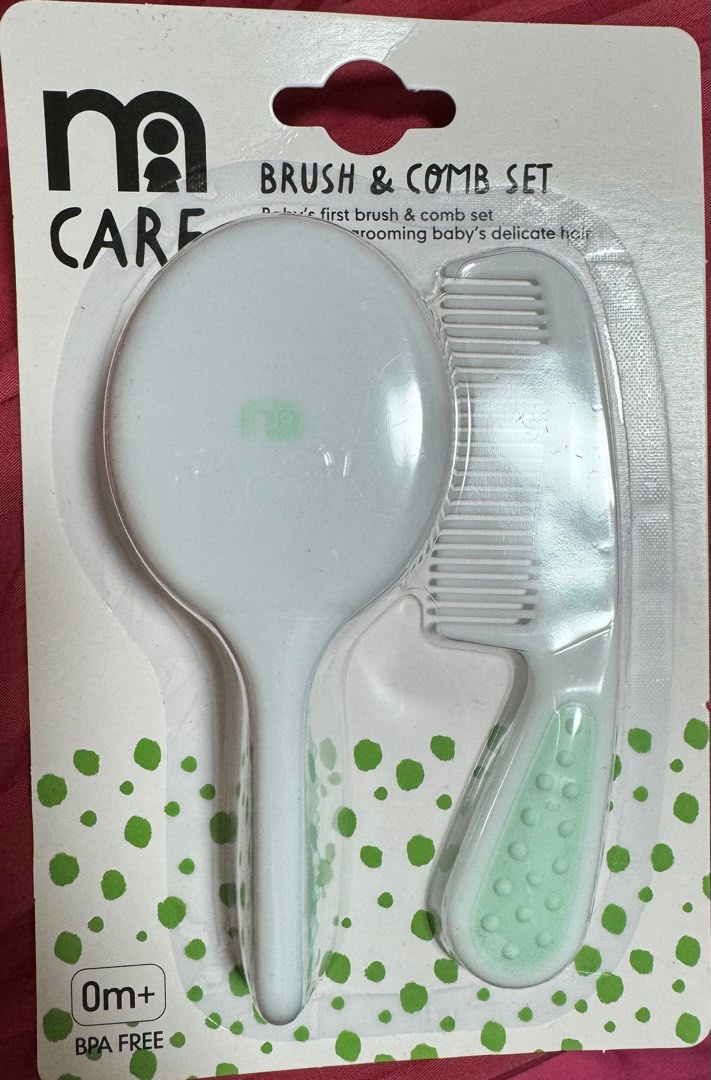 Mothercare Baby Brush and Comb Set •Soft brush for grooming