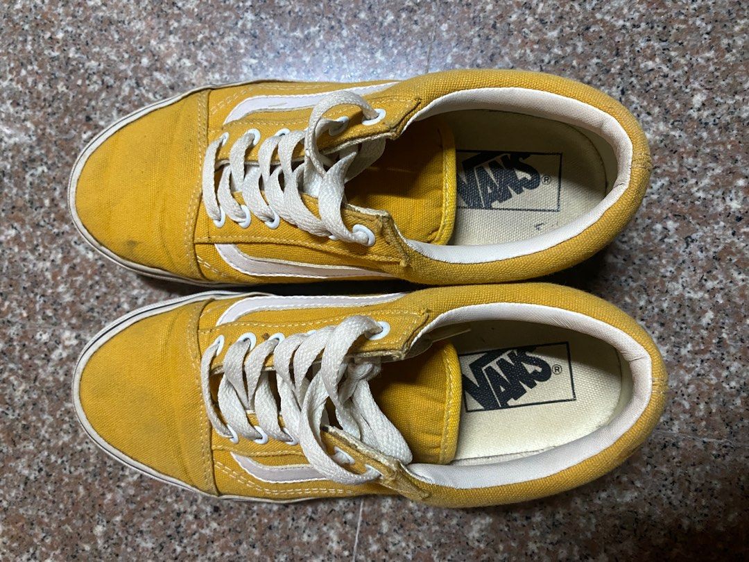 Yellow vans size 3 sale